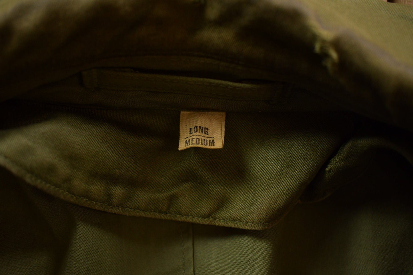 Vintage 1953 OG 107 Military Overcoat Army Trench Coat Men's Medium from propervintagecanada