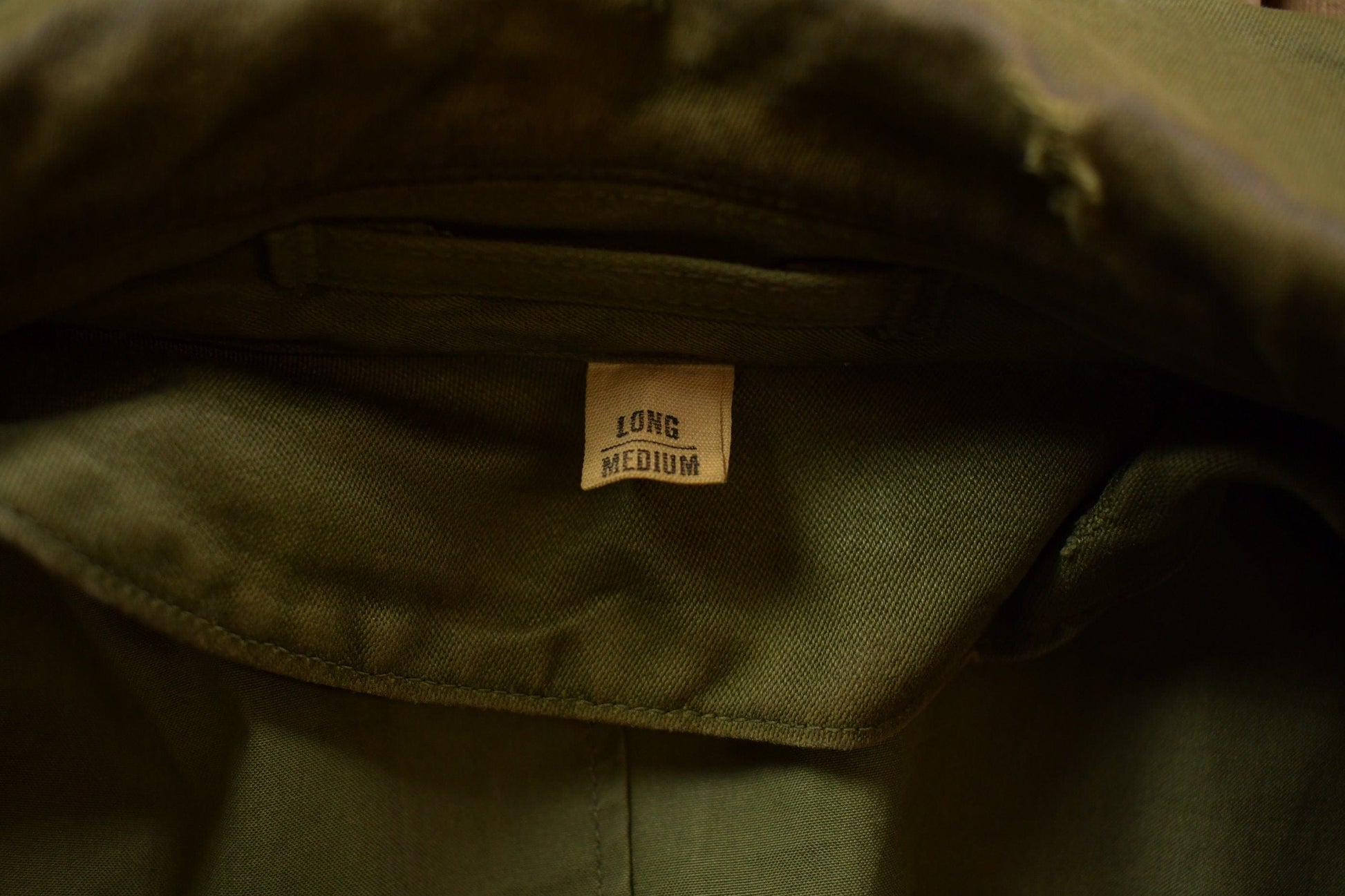 Vintage 1953 OG 107 Military Overcoat Army Trench Coat Men's Medium from propervintagecanada
