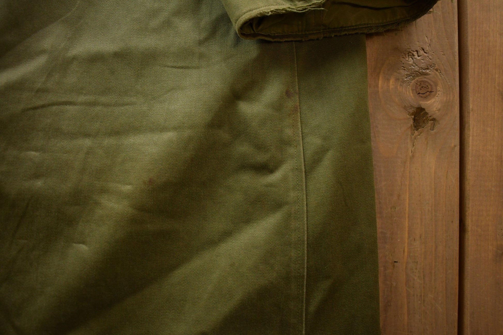 Vintage 1953 OG 107 Military Overcoat Army Trench Coat Men's Medium from propervintagecanada