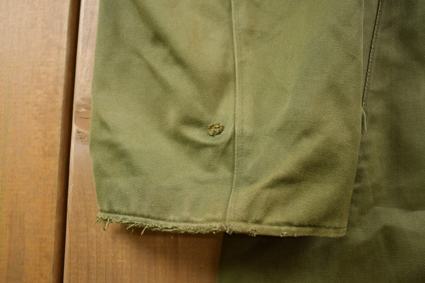 Vintage 1953 OG 107 Military Overcoat Army Trench Coat Men's Medium from propervintagecanada
