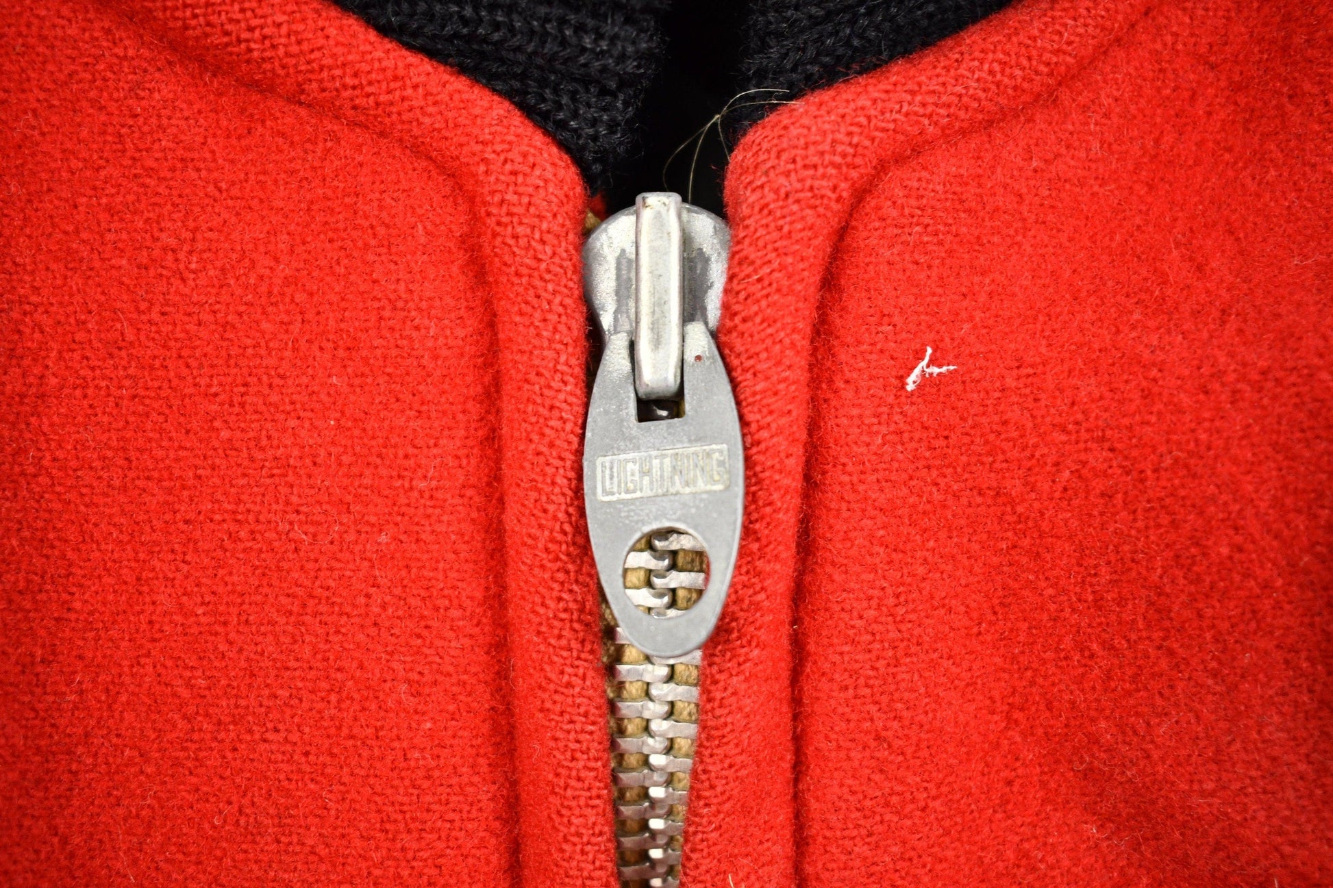 Vintage 1959 Kelly Motors GMC E.D.F.L Champions Red Wool Coat Men's 2XL from propervintagecanada