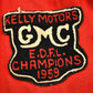 Vintage 1959 Kelly Motors GMC E.D.F.L Champions Red Wool Coat Men's 2XL from propervintagecanada