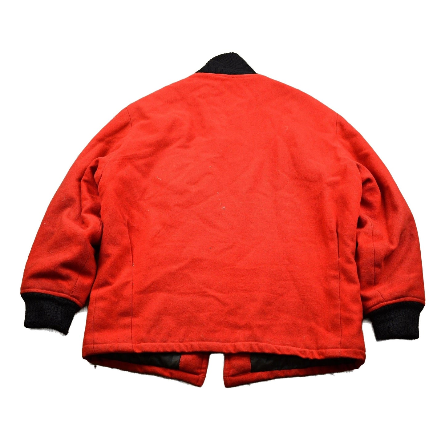 Vintage 1959 Kelly Motors GMC E.D.F.L Champions Red Wool Coat Men's 2XL from propervintagecanada