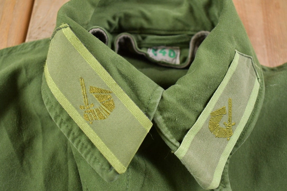 Vintage 1960's Military Button Up Jacket Men's Medium from propervintagecanada