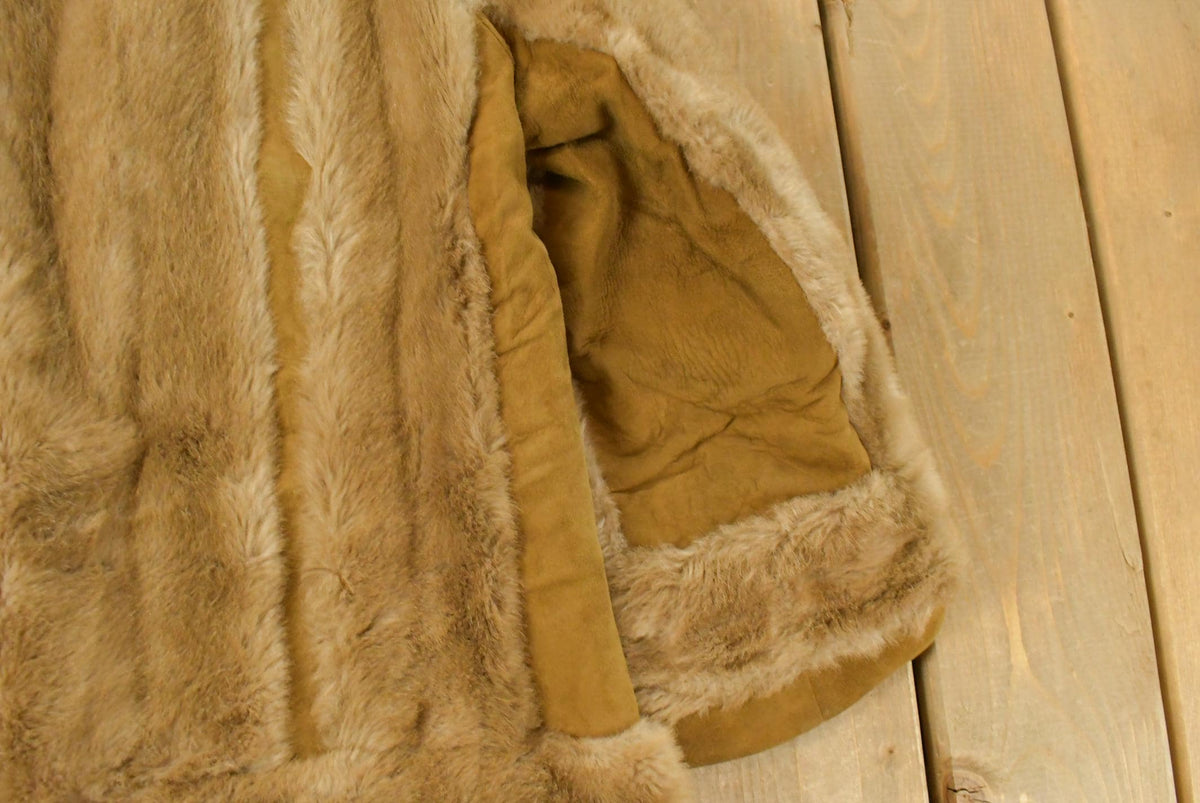 Vintage 1960's One World Faux Fur Coat Women's Large from propervintagecanada