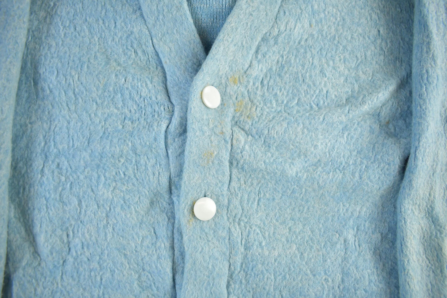 Vintage 1960s 1970s Aristo Fuzzy Knit Cardigan Sweater Women's Medium from propervintagecanada