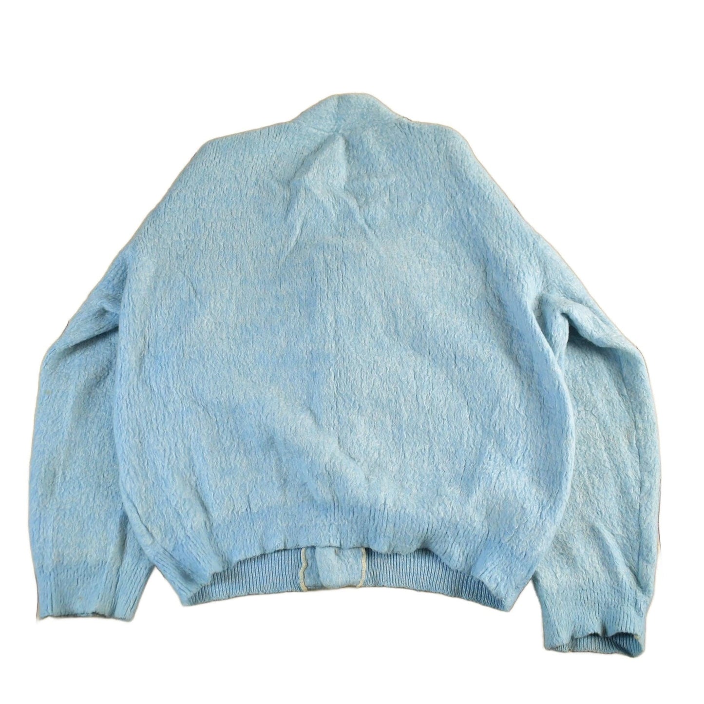 Vintage 1960s 1970s Aristo Fuzzy Knit Cardigan Sweater Women's Medium from propervintagecanada