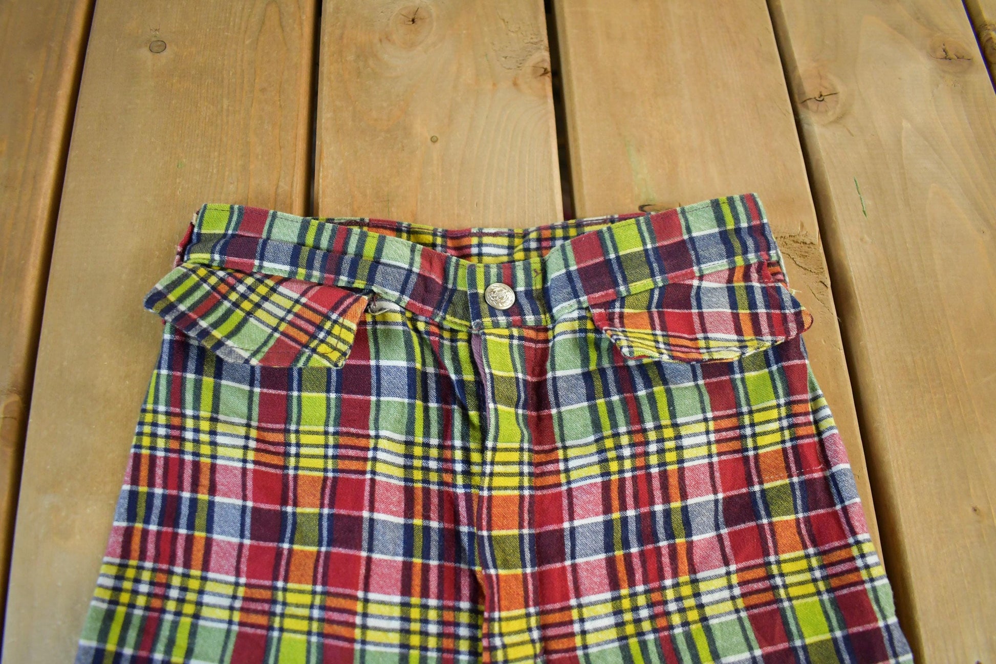 Vintage 1960s 1970s Flare Bell Bottom Pants Women's Small 25 x 32 from propervintagecanada