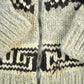 Vintage 1960s 1970s Hand-Knit Eagle Theme Cowichan Sweater Men's Small from propervintagecanada