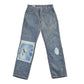 Vintage 1960s 1970s Lee Distressed Denim Jeans Youth 24 x 23.5 from propervintagecanada