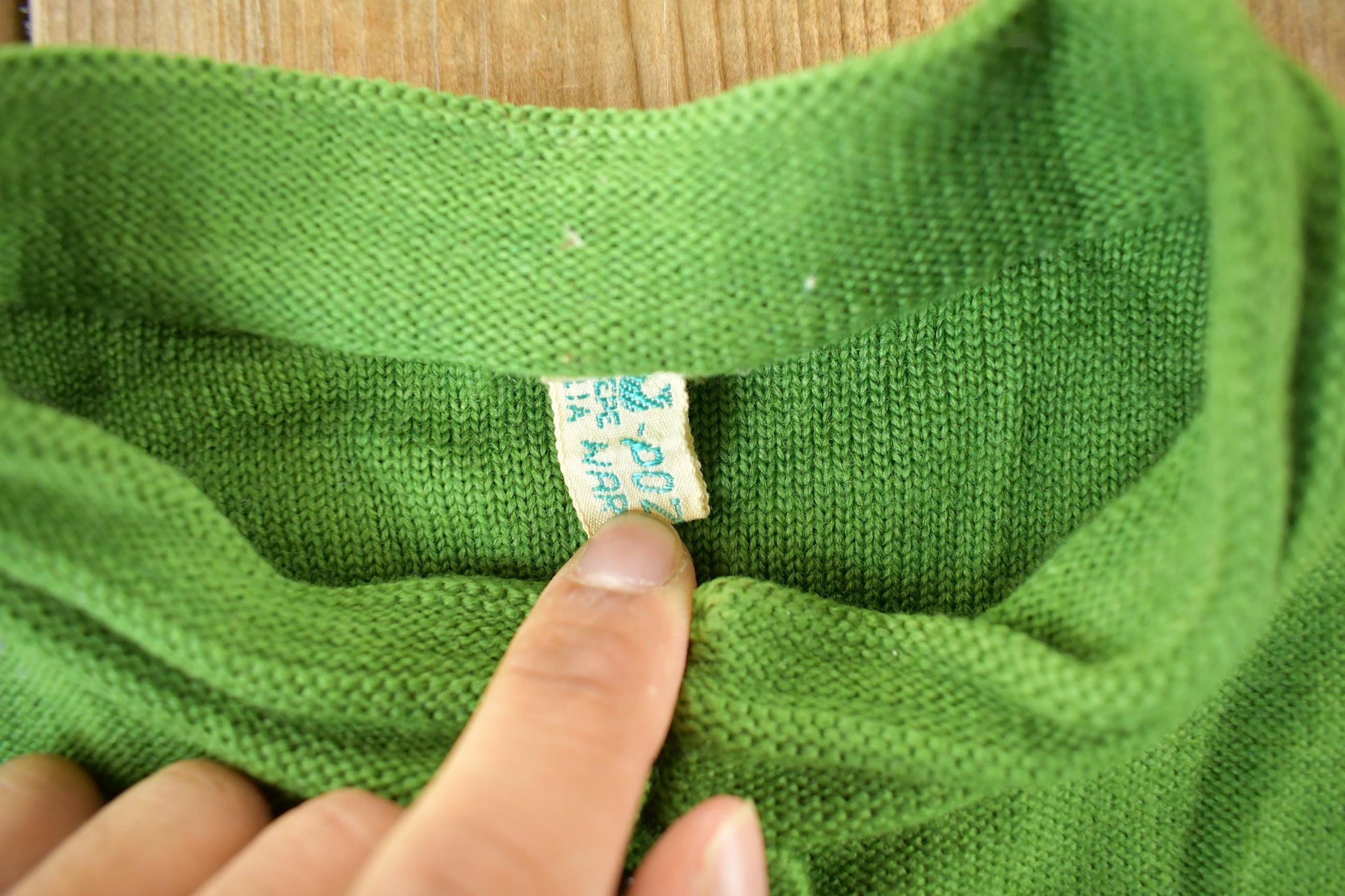 Vintage 1960s 1970s Polish Wool Cardigan Sweater Women's Small from propervintagecanada