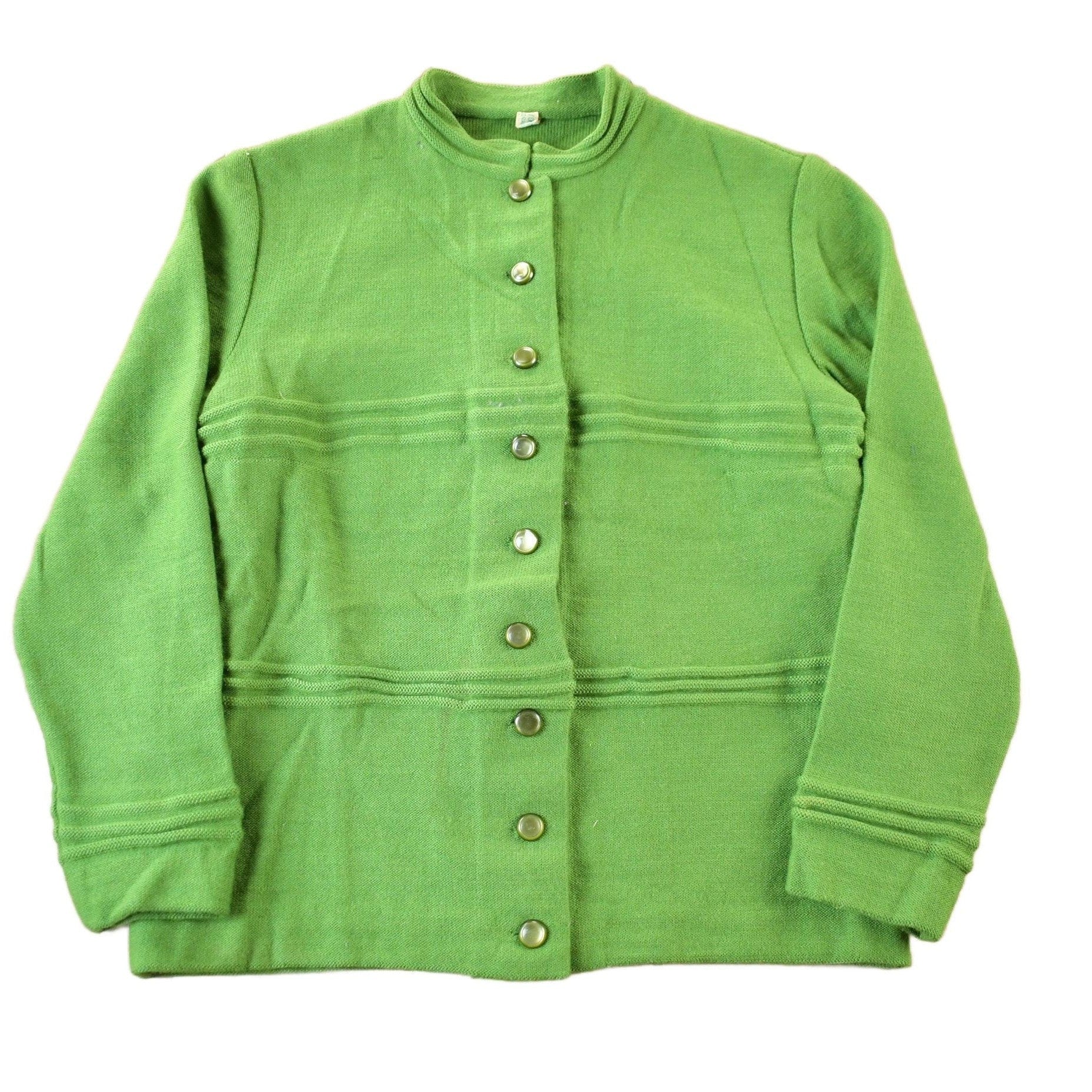 Vintage 1960s 1970s Polish Wool Cardigan Sweater Women's Small from propervintagecanada