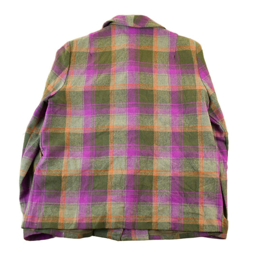 Vintage 1960s 1970s Wool Flannel Button Up Jacket Shirt Women's S-M from propervintagecanada