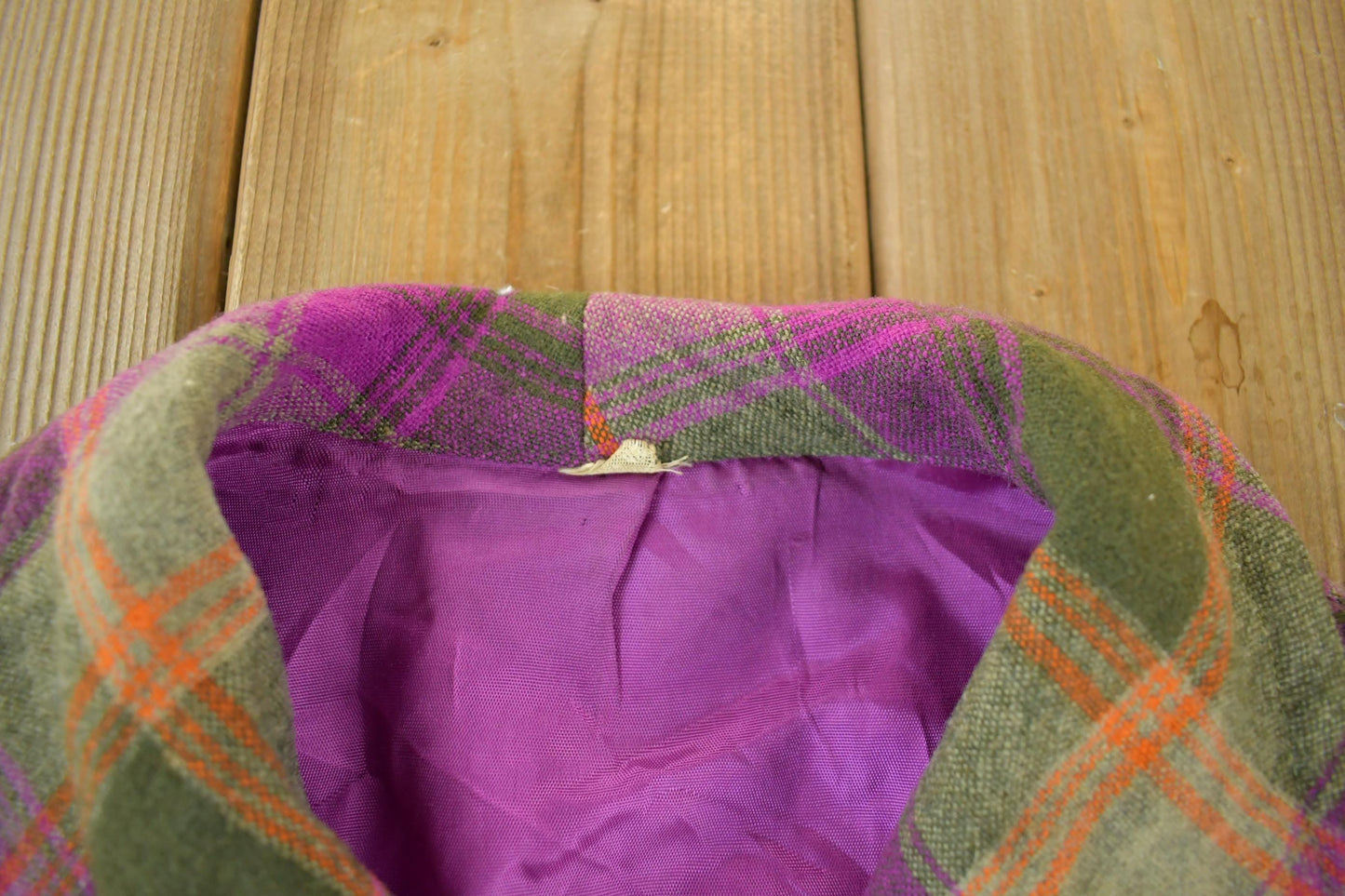 Vintage 1960s 1970s Wool Flannel Button Up Jacket Shirt Women's S-M from propervintagecanada