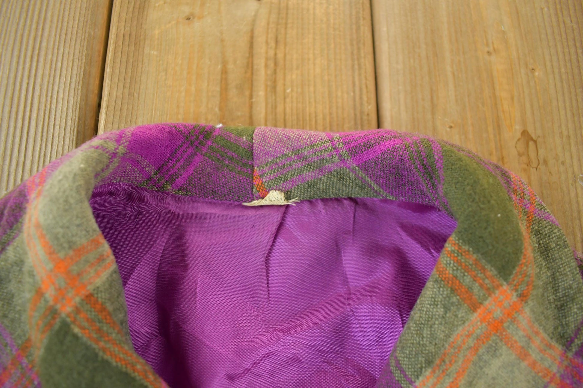 Vintage 1960s 1970s Wool Flannel Button Up Jacket Shirt Women's S-M from propervintagecanada