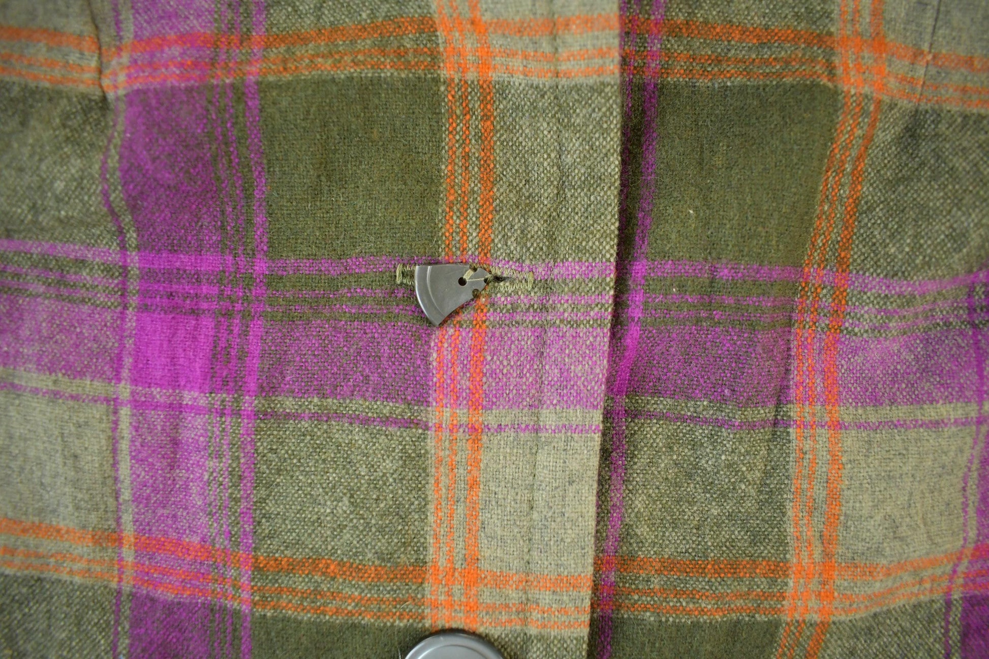 Vintage 1960s 1970s Wool Flannel Button Up Jacket Shirt Women's S-M from propervintagecanada