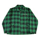 Vintage 1960s 1970s Wool Flannel Zip Up Shirt Jacket Men's XL from propervintagecanada