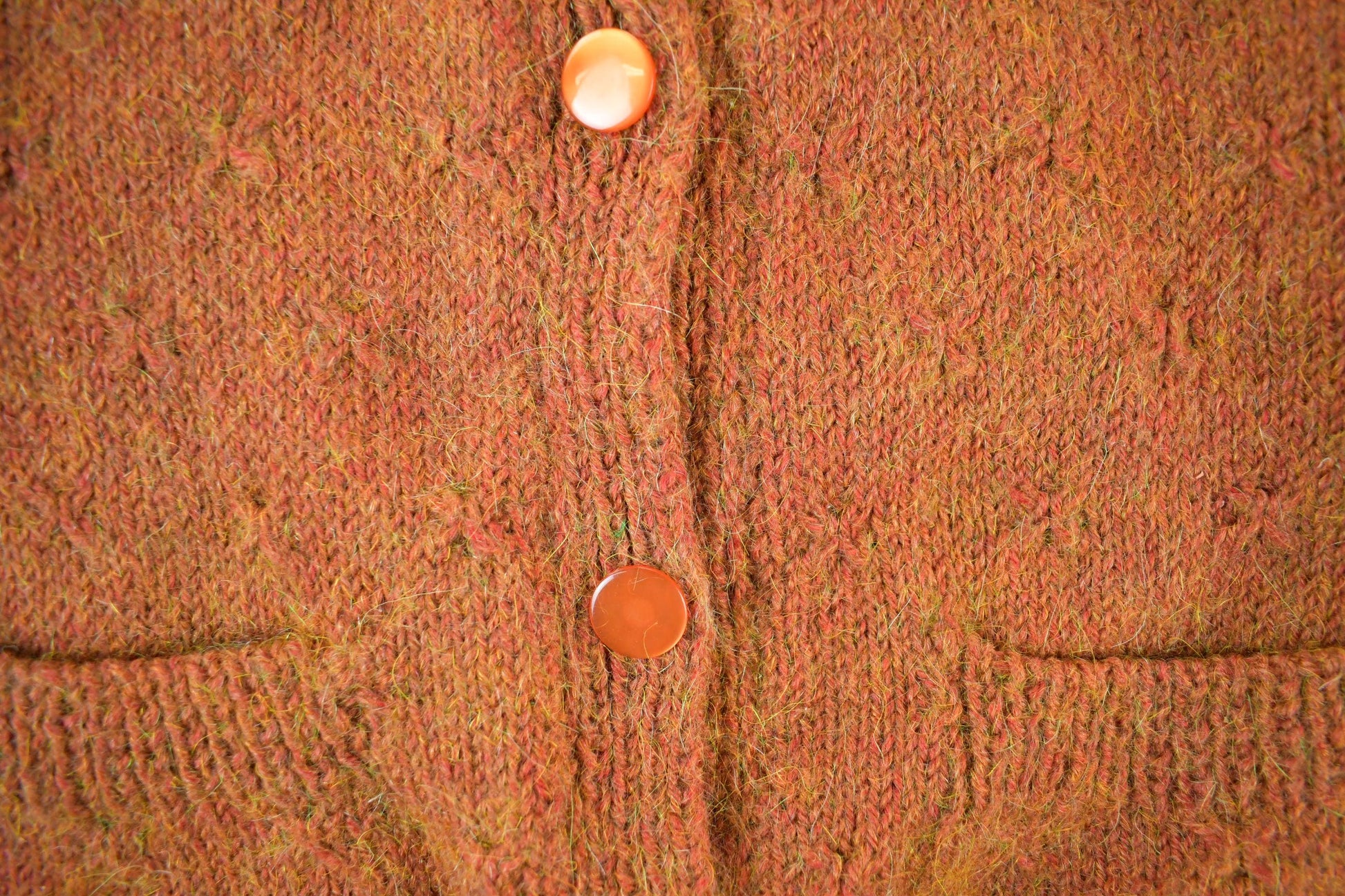 Vintage 1960s 1970s Wool Knit Cardigan Sweater Women's Medium from propervintagecanada