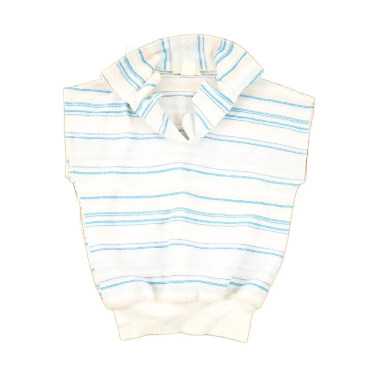 Vintage 1960s A Trifle Bit Striped Knit Souvenir Shirt Women's S from propervintagecanada