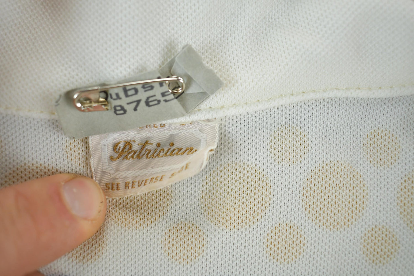 Vintage 1960s Abstract Polka Dot Button Up Western Style Shirt Men's Large