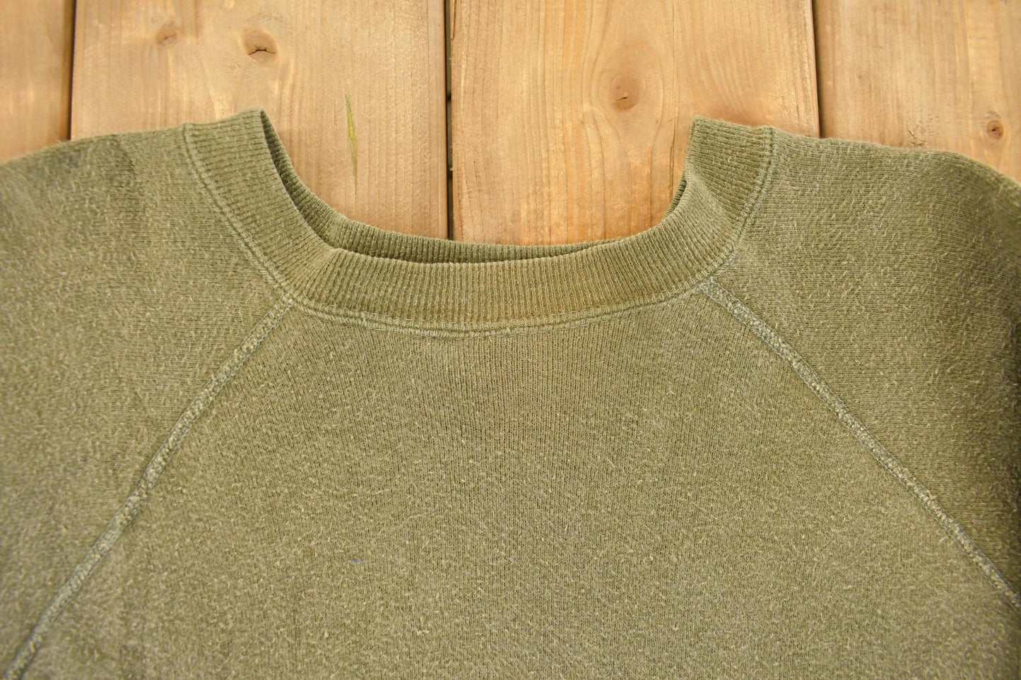 Vintage 1960s Allied Clothiers Blank Sun Faded Crewneck Sweatshirt Men's Small from propervintagecanada