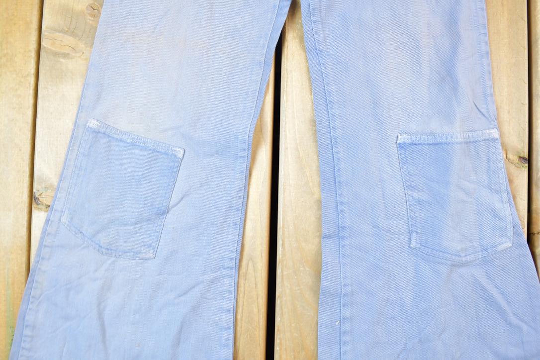 Vintage 1960s Bell Bottom Denim Hippie Festival Jeans Men's 26 x 28 Made In USA from propervintagecanada