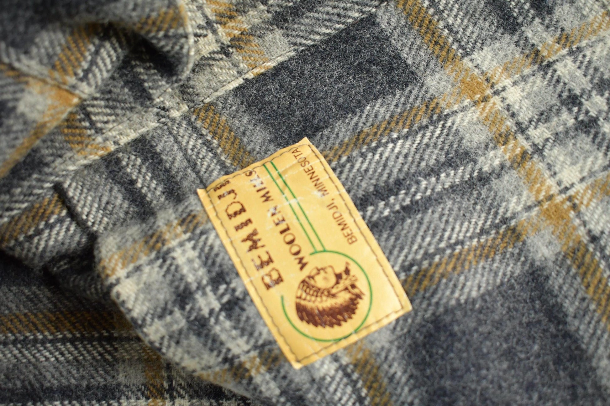 Vintage 1960s Bemidji Woolen Mills Wool Vintage Button Up Shirt Men's Large from propervintagecanada