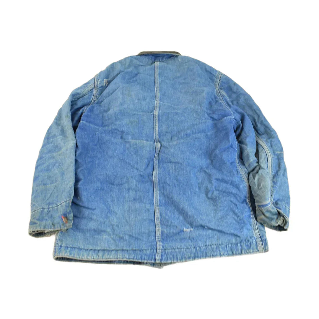 Vintage 1960s Big Mac Blanket Lined Denim Chore Coat Men's Large from propervintagecanada