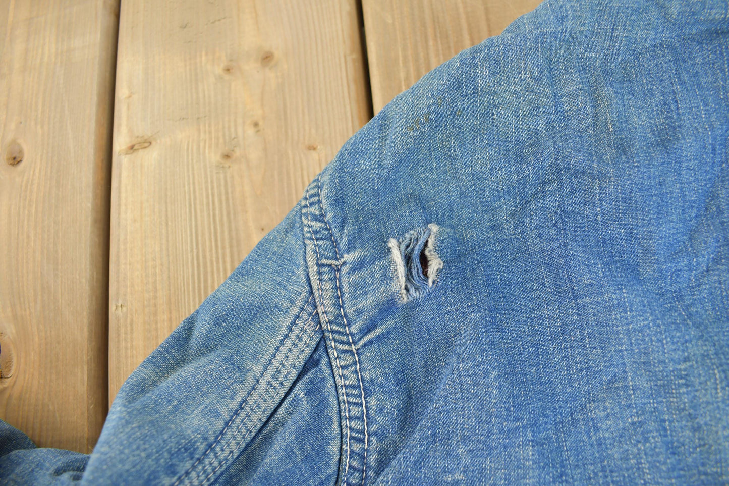 Vintage 1960s Big Mac Blanket Lined Denim Chore Coat Men's Large from propervintagecanada