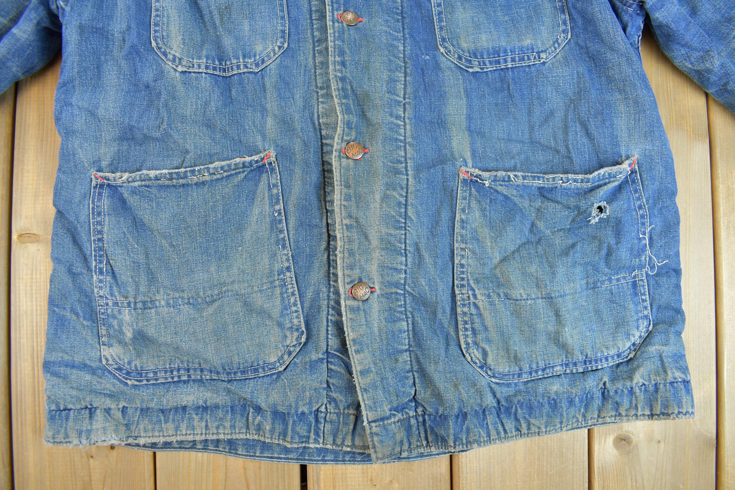 Vintage 1960s Big Mac Blanket Lined Denim Chore Coat Men's Large from propervintagecanada
