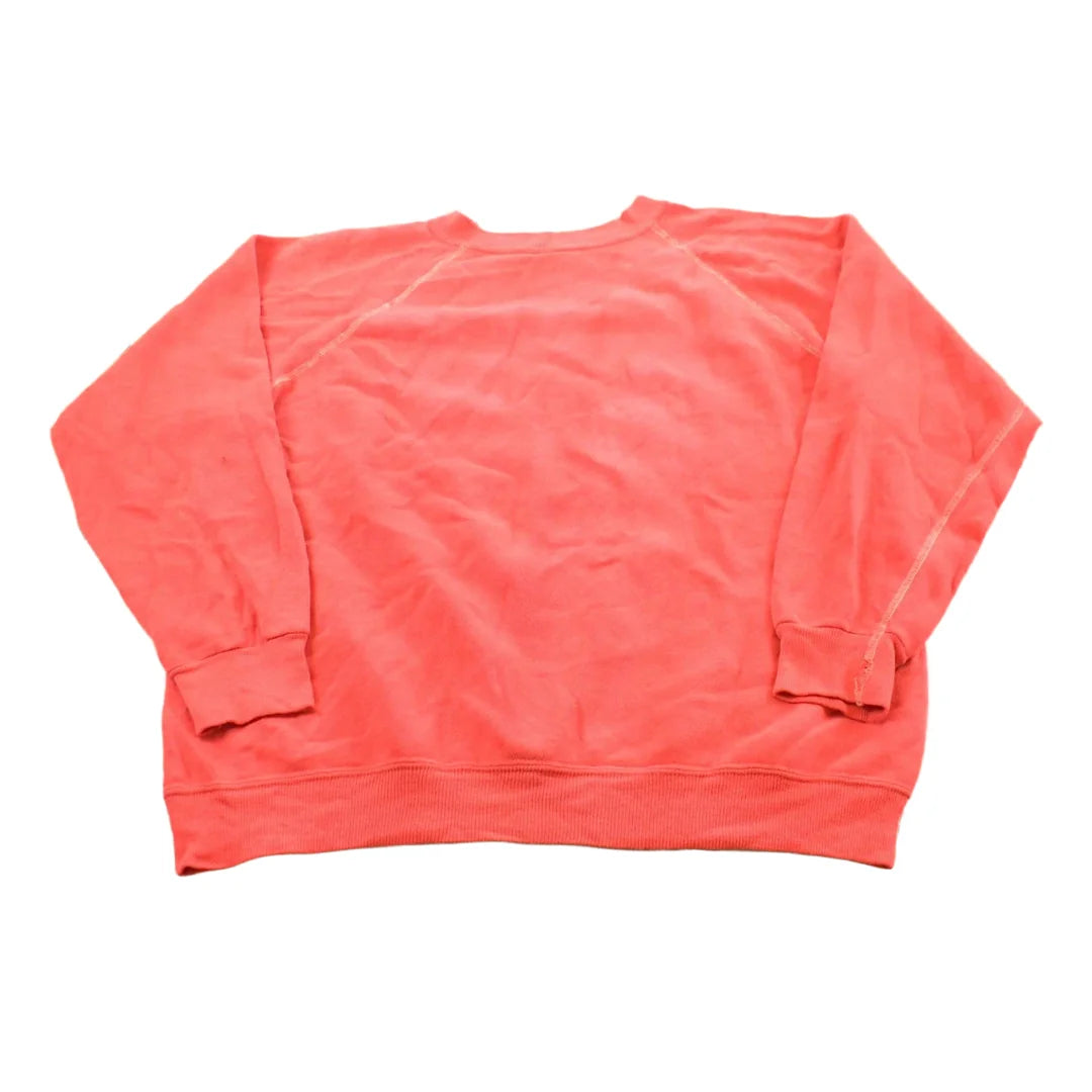 Vintage 1960s Blank Red Raglan Crewneck Sweatshirt Mens S from propervintagecanada