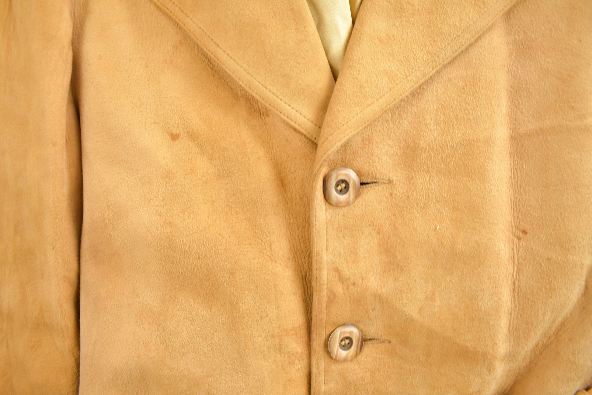 Vintage 1960s Brooks Brothers Belted Suede Jacket Men's Medium from propervintagecanada