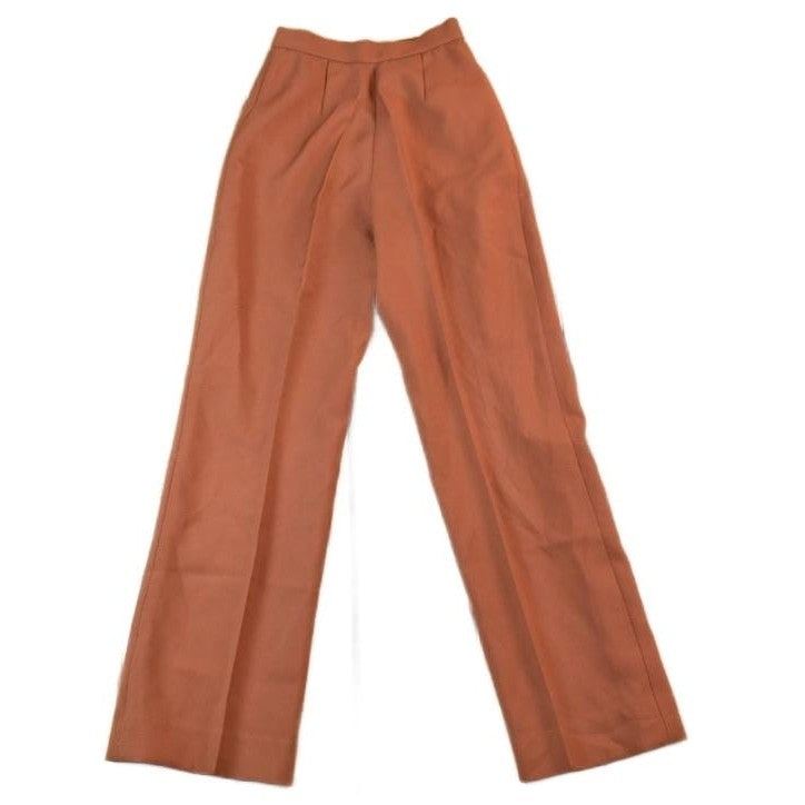 Vintage 1960s Brown Pleated Pants Womens 22 x 28 from propervintagecanada