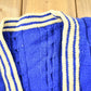 Vintage 1960s Cable Knit Collegiate Cardigan Sweater Men's Medium from propervintagecanada