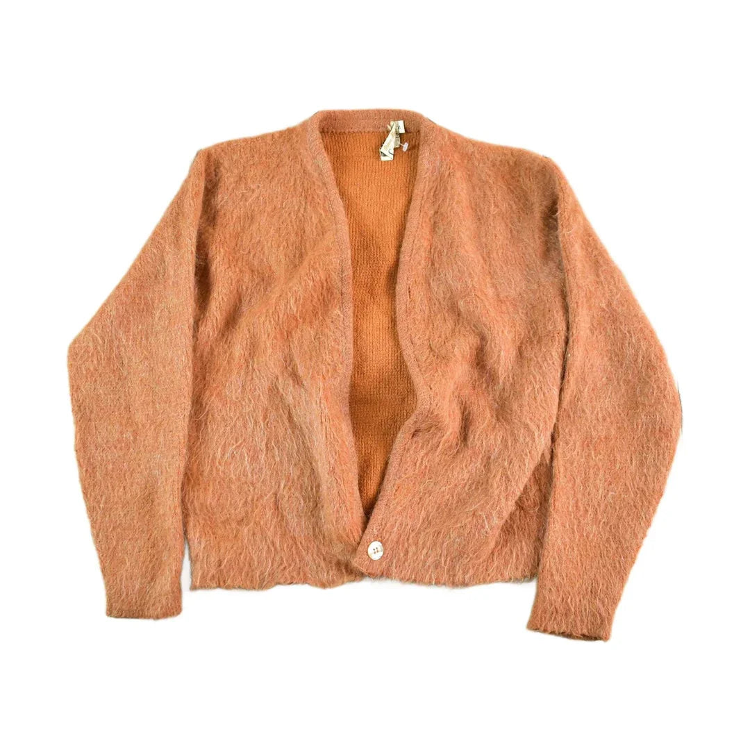 Vintage 1960s Campus Mohair Knit Cardigan Sweater Women's Small from propervintagecanada