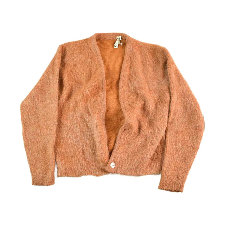 Vintage 1960s Campus Mohair Knit Cardigan Sweater Women's Small from propervintagecanada