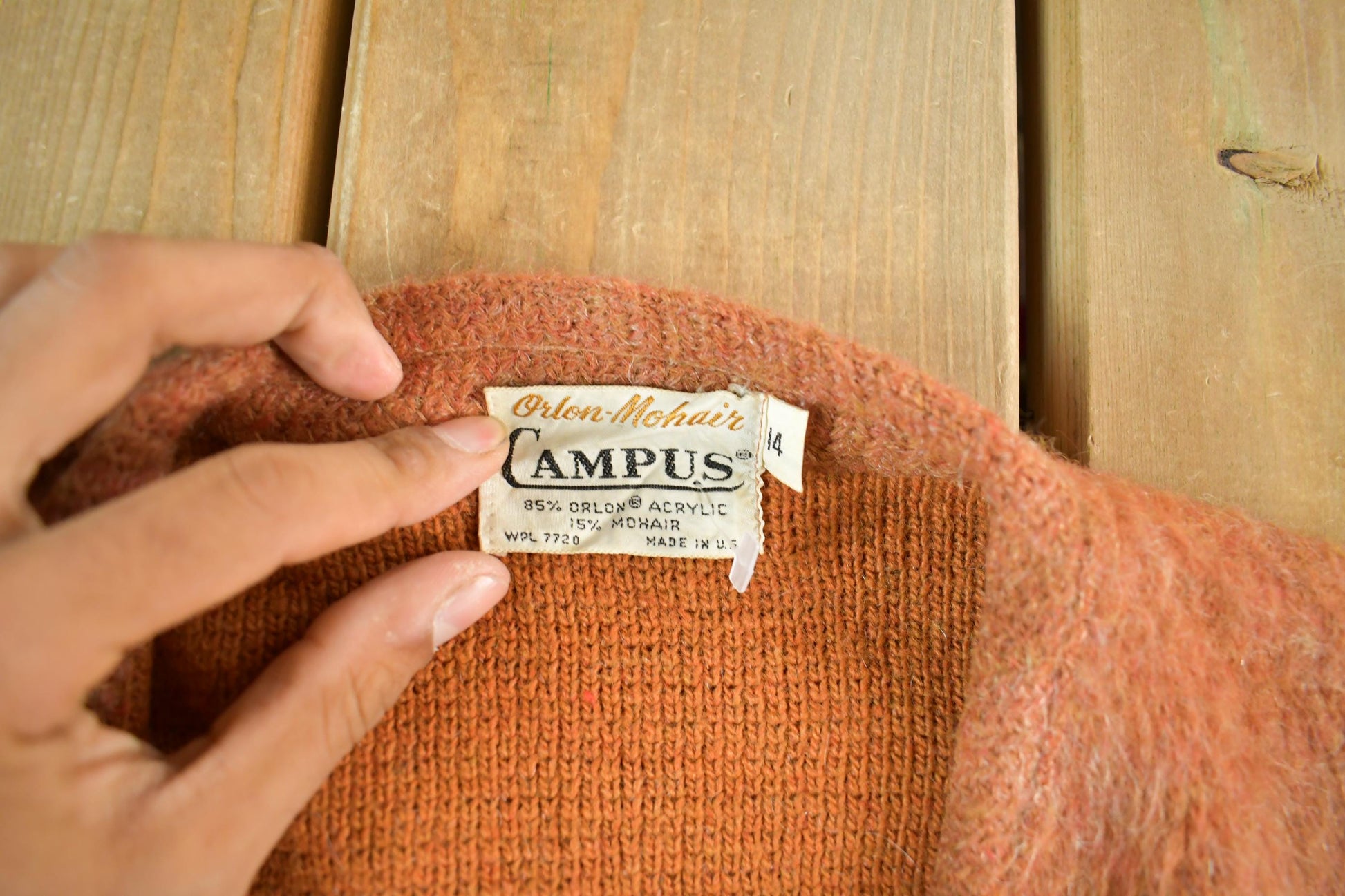Vintage 1960s Campus Mohair Knit Cardigan Sweater Women's Small from propervintagecanada