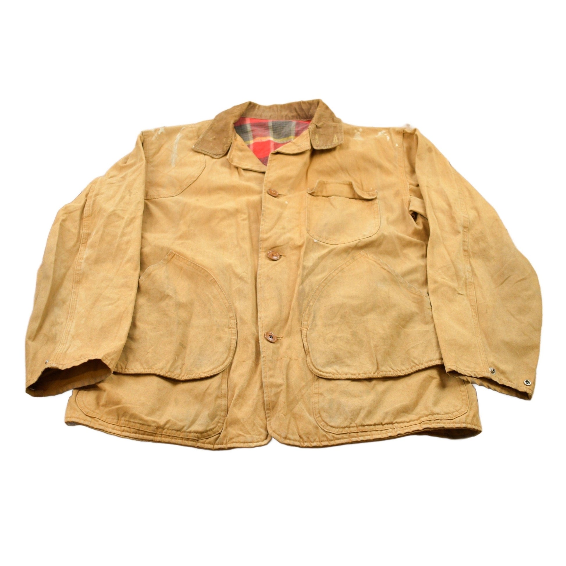 Vintage 1960s Canvas Chore Jacket Men's Large from propervintagecanada