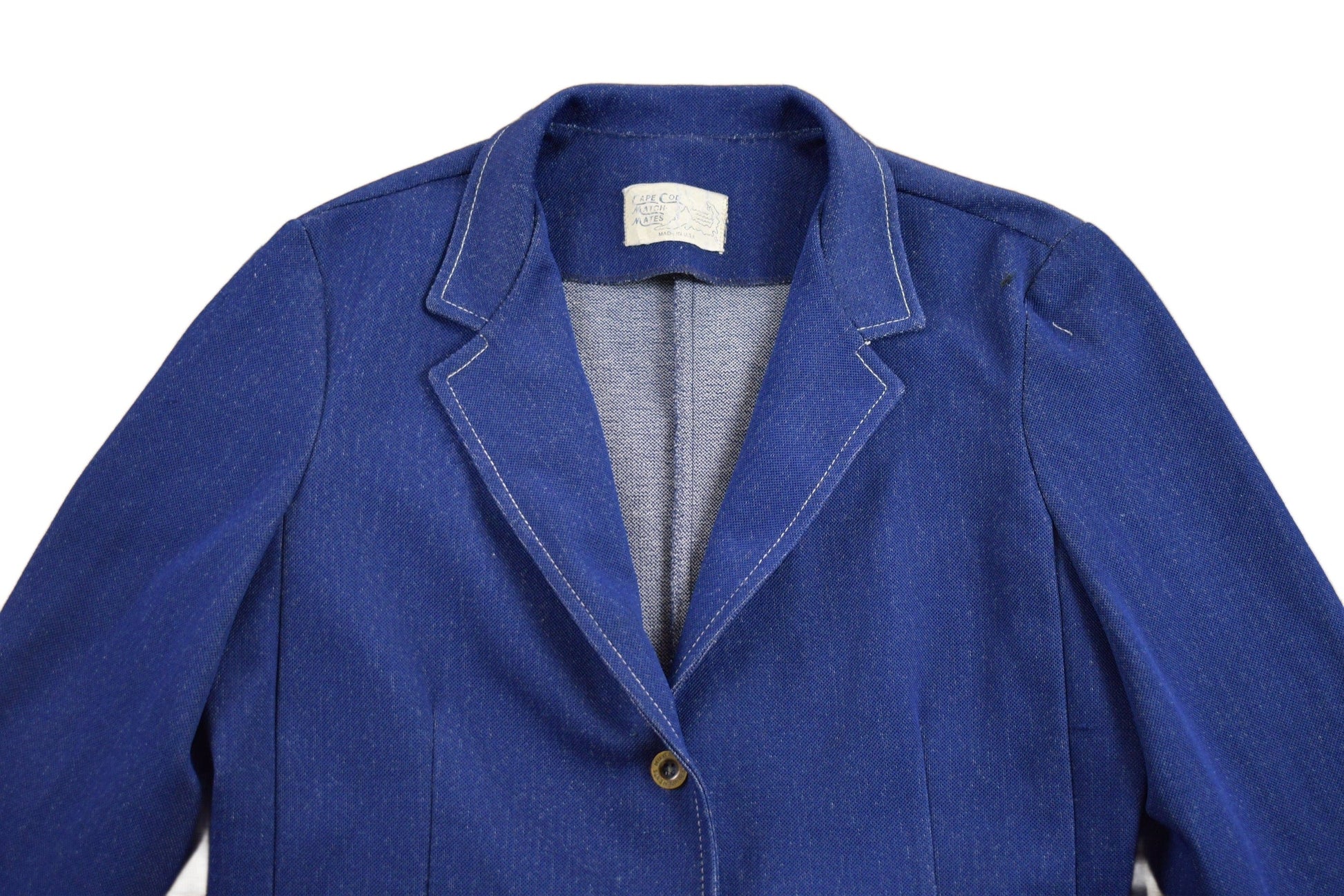 Vintage 1960s Cape Cod Match Mates Light Weight Denim Blazer Jacket Men's Small from propervintagecanada