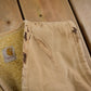 Vintage 1960s Carhartt Sherpa Lined Beige Work Vest from propervintagecanada