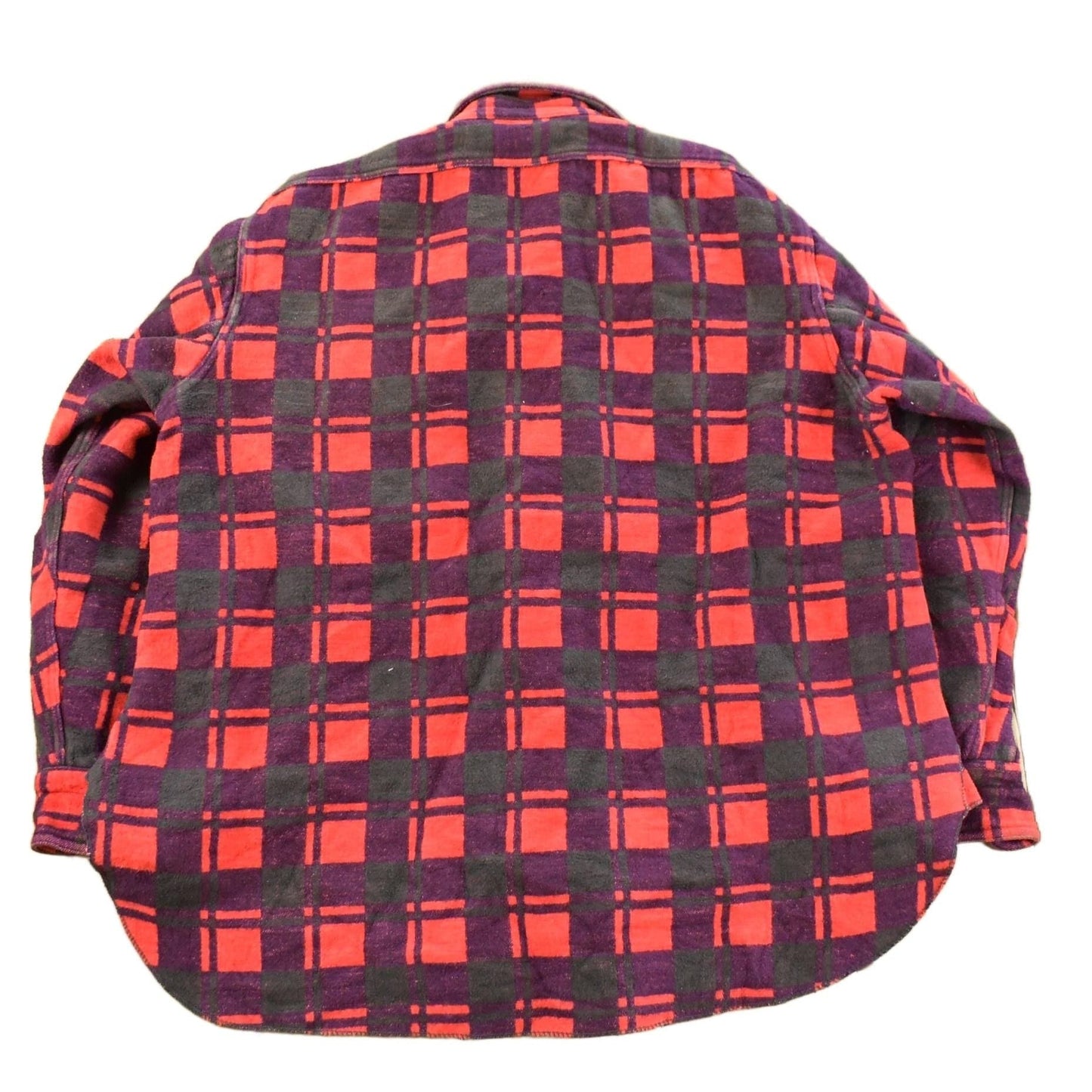 Vintage 1960s Champion Button Up Plaid Flannel Trucker Shirt Men's Large from propervintagecanada