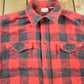 Vintage 1960s Champion Button Up Plaid Flannel Trucker Shirt Men's Large from propervintagecanada