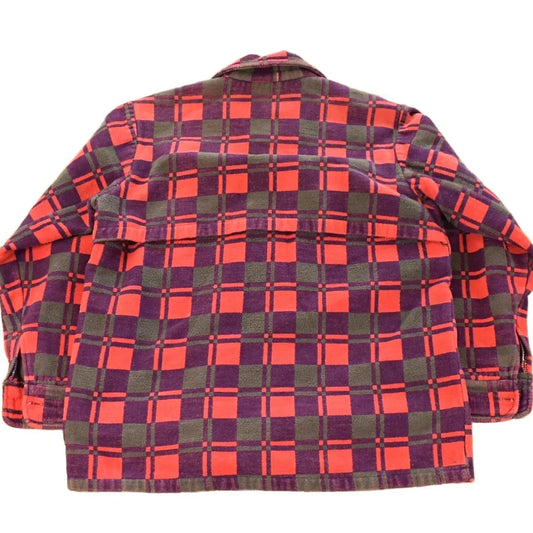 Vintage 1960s Champion Button Up Plaid Flannel Trucker Shirt Men's Small from propervintagecanada