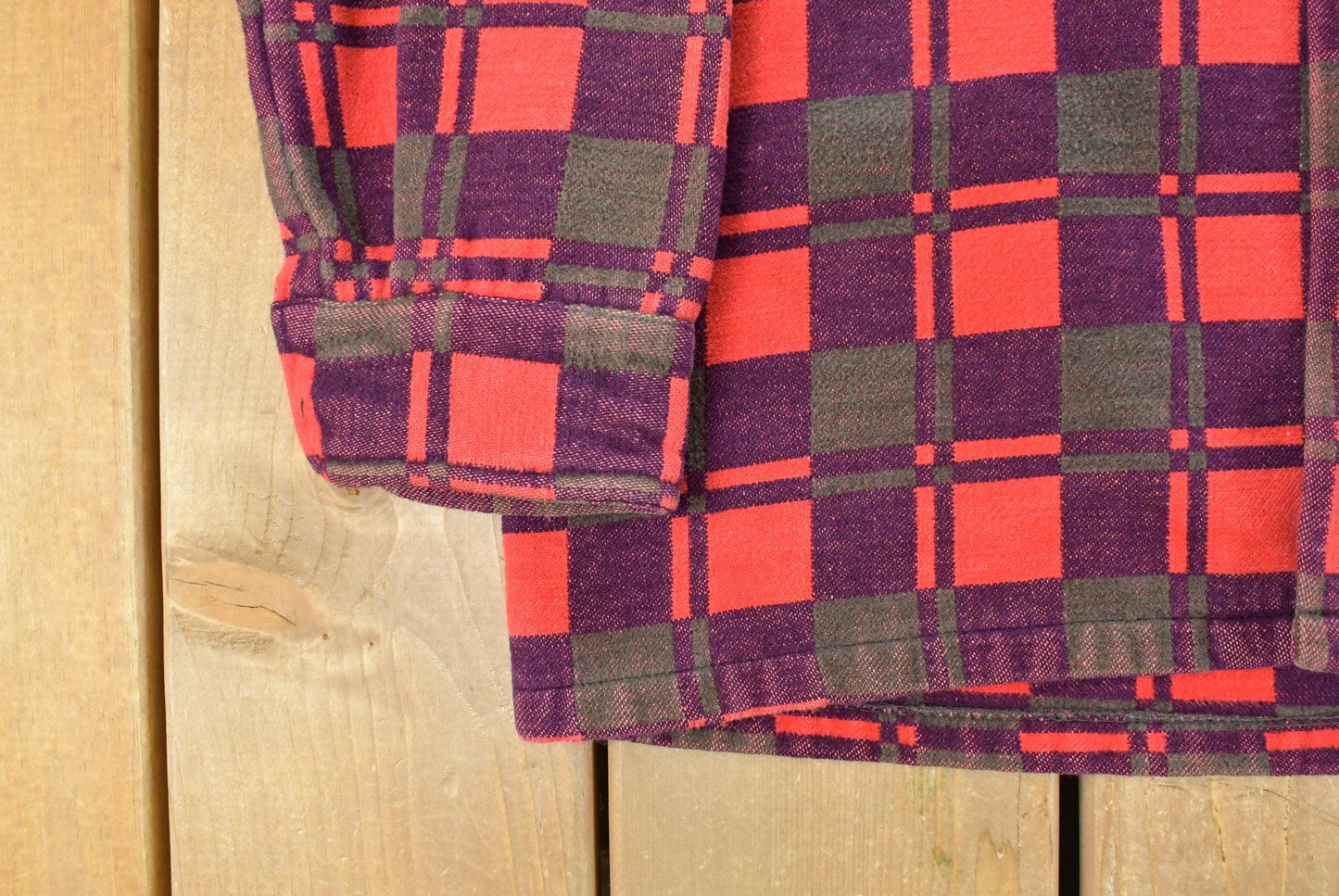 Vintage 1960s Champion Button Up Plaid Flannel Trucker Shirt Men's Small from propervintagecanada