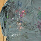 Vintage 1960s Champion Paint Splatter Button Up Shirt Men's Large from propervintagecanada