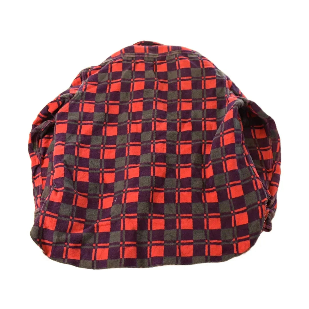 Vintage 1960s Champion Plaid Flannel Shirt, Men's Large from propervintagecanada