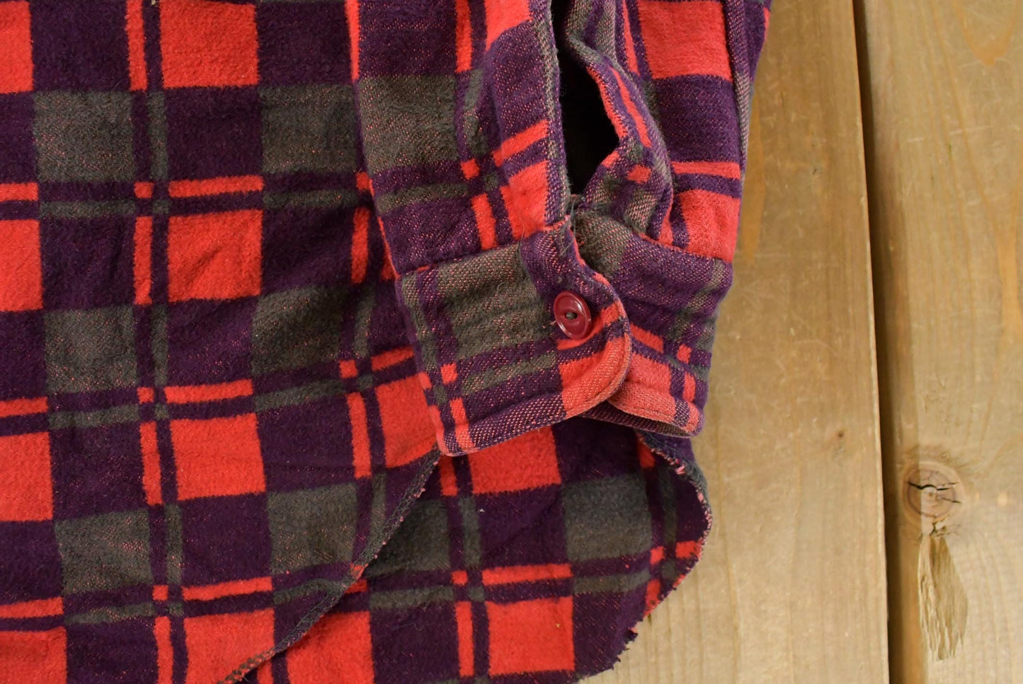 Vintage 1960s Champion Plaid Flannel Shirt, Men's Large from propervintagecanada
