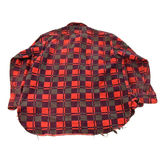 Vintage 1960s Champion Plaid Flannel Shirt Men's Medium from propervintagecanada