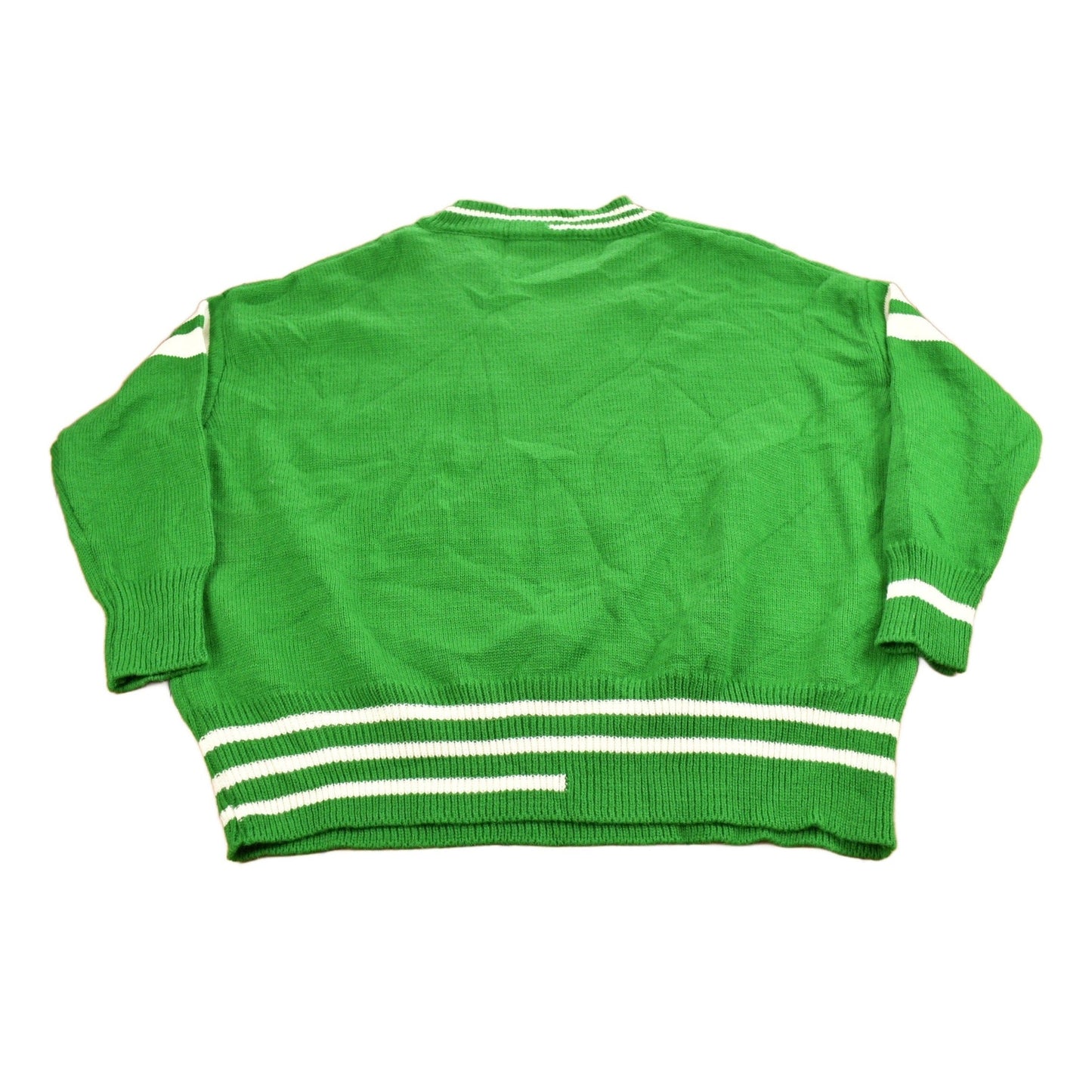 Vintage 1960s Collegiate Knitted V-Neck Sweater Men's XL from propervintagecanada