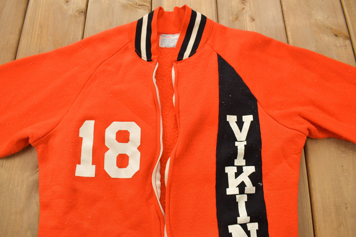 Vintage 1960s Collegiate Vikings Champion Track Jacket Men's S from propervintagecanada